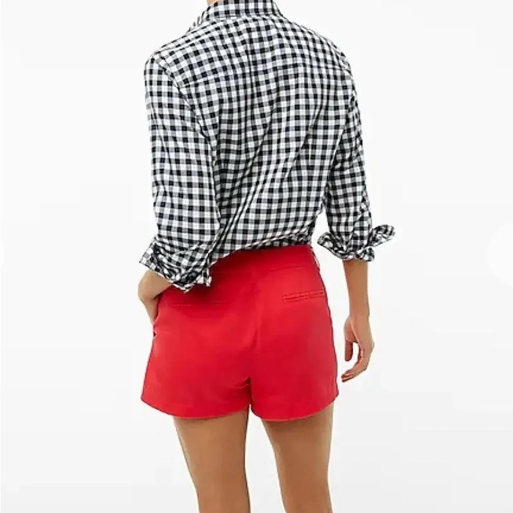 J. Crew 100% Cotton 3.5” Classic Chino Shorts in Geranium Red Sz 0